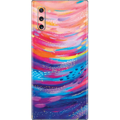 Etta Vee Rainbow Wave Brush Stroke Galaxy Note 10 Skin